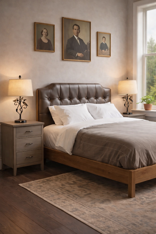 Set of 2 Farmhouse Table Lamps, Touch Control Bedside Nightstand Lamp, USB Charging Ports