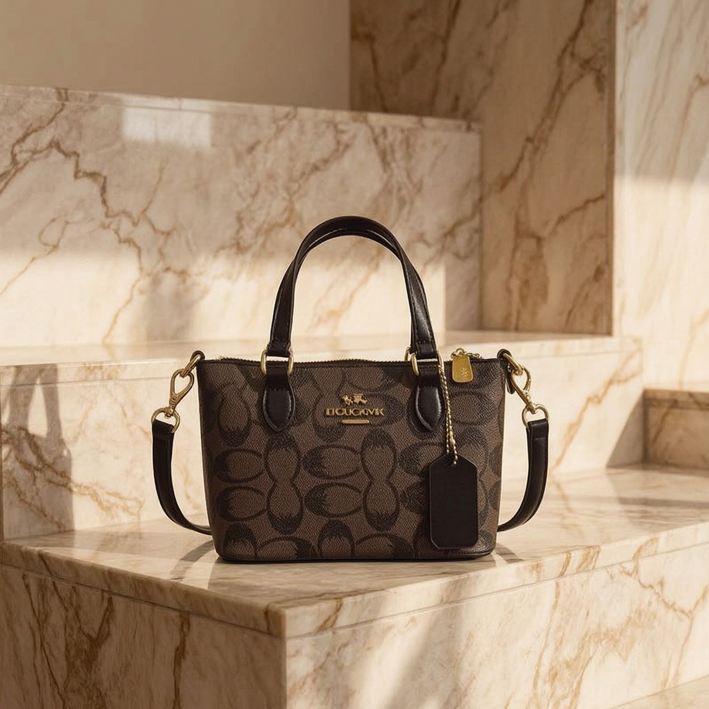 Coach Luxury Printed Shoulder Crossbody Handbag