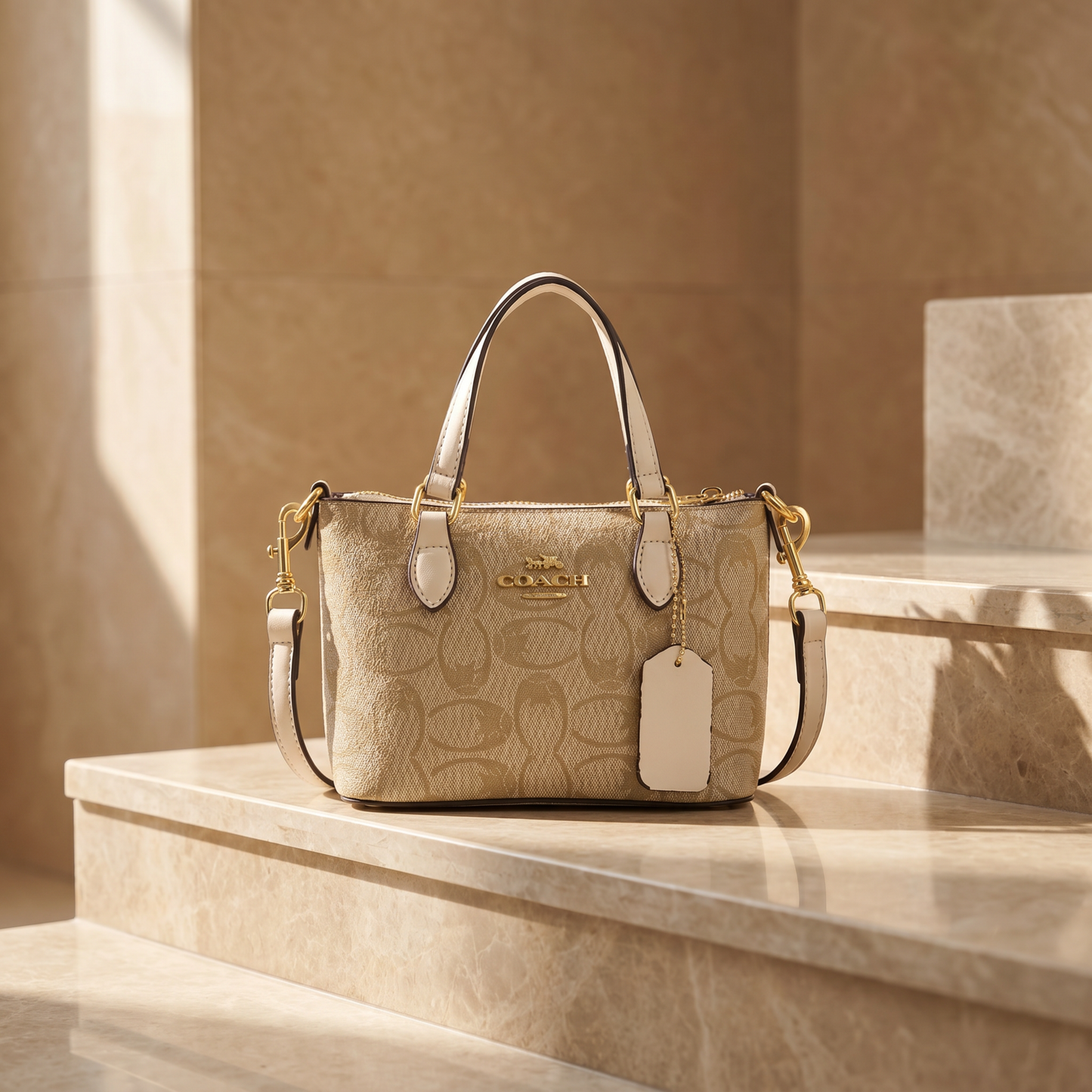 Coach Luxury Printed Shoulder Crossbody Handbag