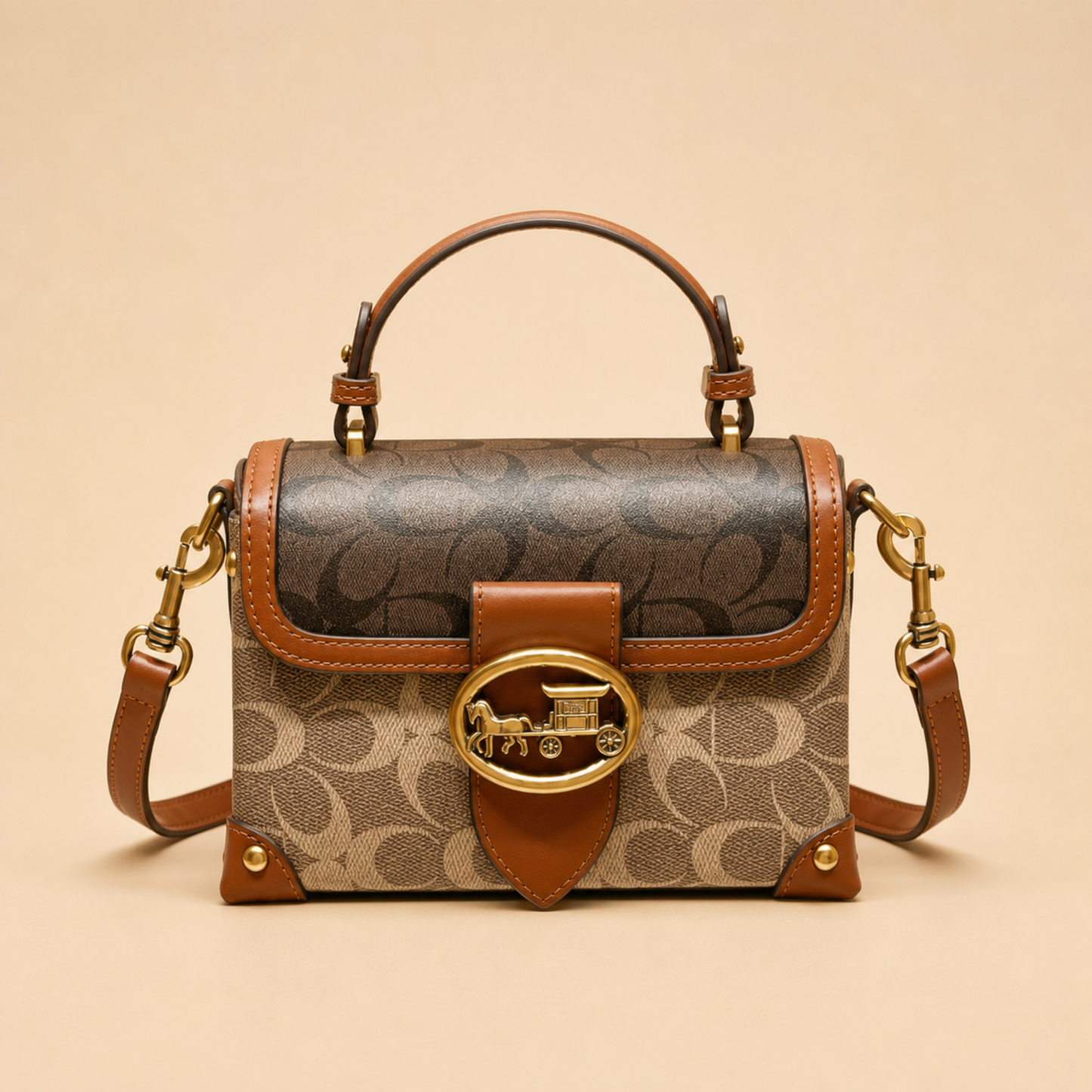 Elegant Minimalist Contrast Color Women’s Crossbody Box Handbag