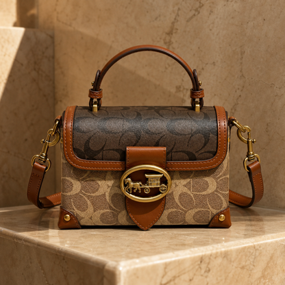 Elegant Minimalist Contrast Color Women’s Crossbody Box Handbag