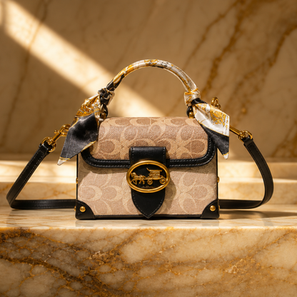 Elegant Minimalist Contrast Color Women’s Crossbody Box Handbag